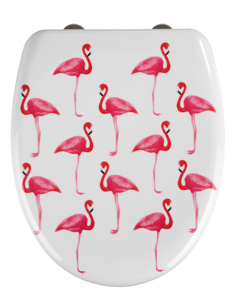 Abattant WC Flamant rose  abaissement automatique