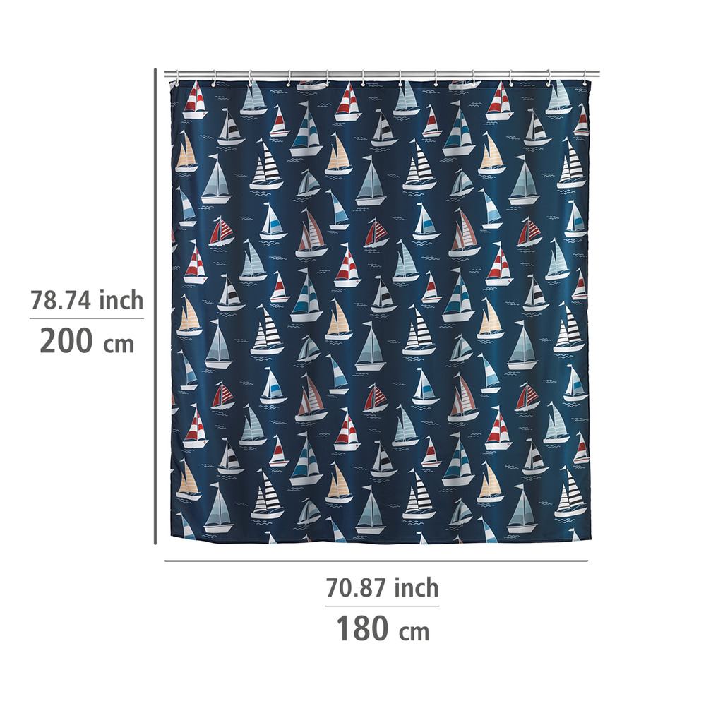 Rideau de douche original, waterproof,  rideau de douche 180x200 cm, Regatta, polyester  Textile (Polyester), 180 x 200 cm, lavable