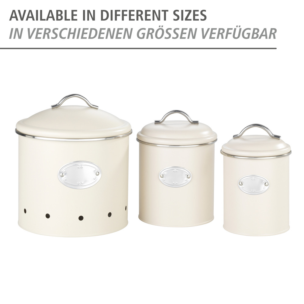 Pot de conservation Nero 1,6 L Beige  Boîte à provisions au design rétro