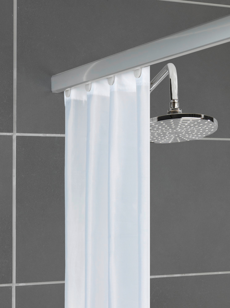 Barre de douche télescopique Era, Tringle de douche, fixation sans perçage, Chrome, 75-125 cm  Tringle de douche