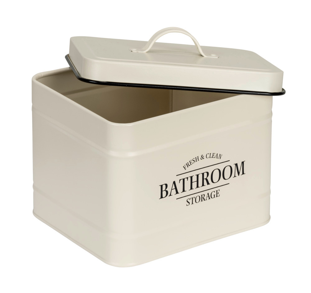 Badbox avec couvercle Uri Beige  en acier