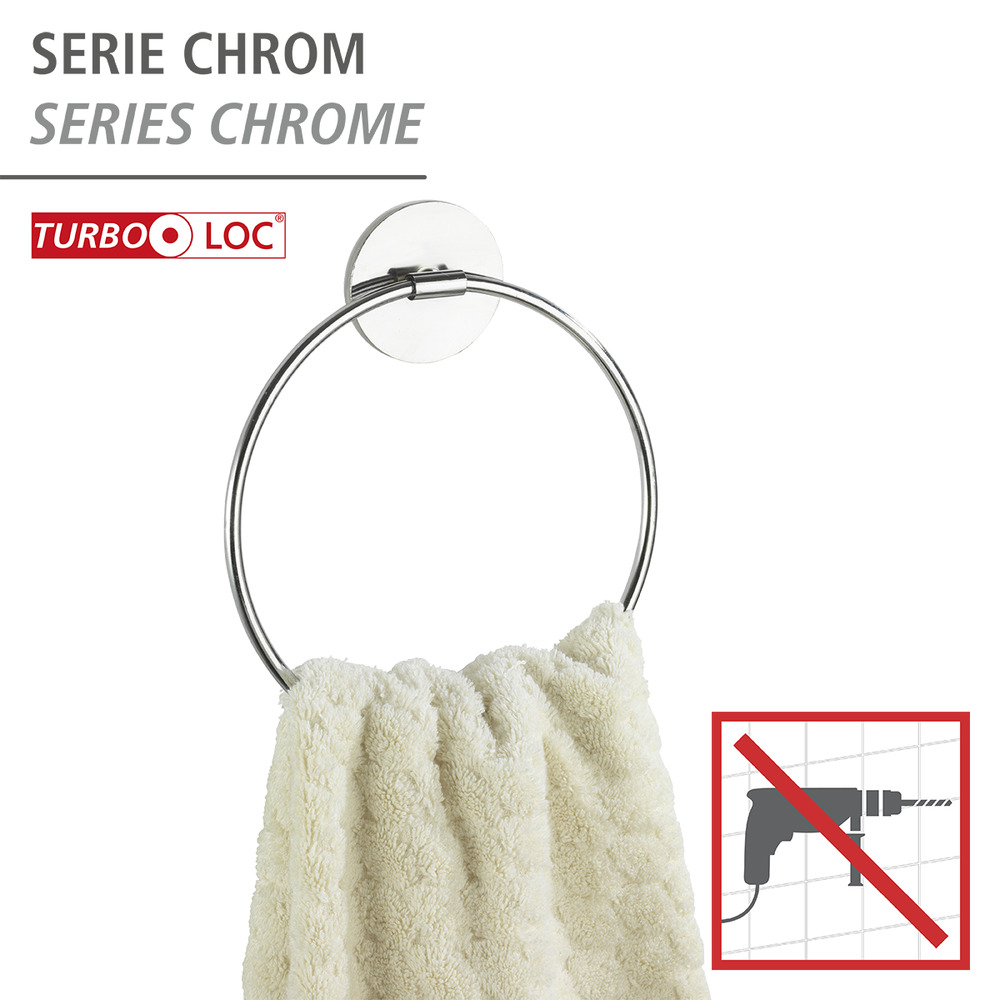 Turbo-Loc® anneau porte-serviettes  fixer sans percer