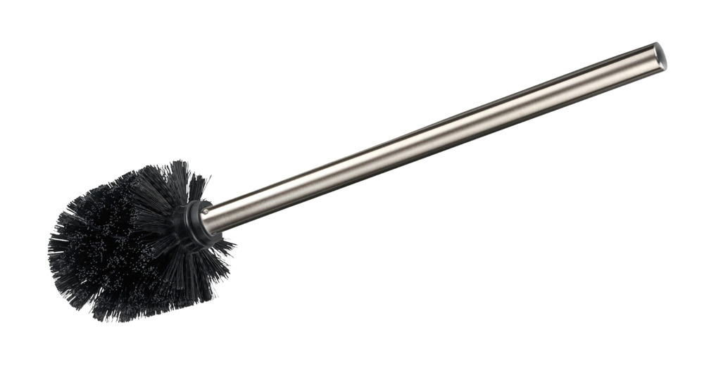 Brosse de rechange avec manche en acier inox mat noir  Ø 8 x 35 cm