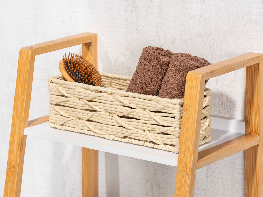 Boîte de salle de bain Vabriano, 2 pièces  en papier tressé de qualité supérieure