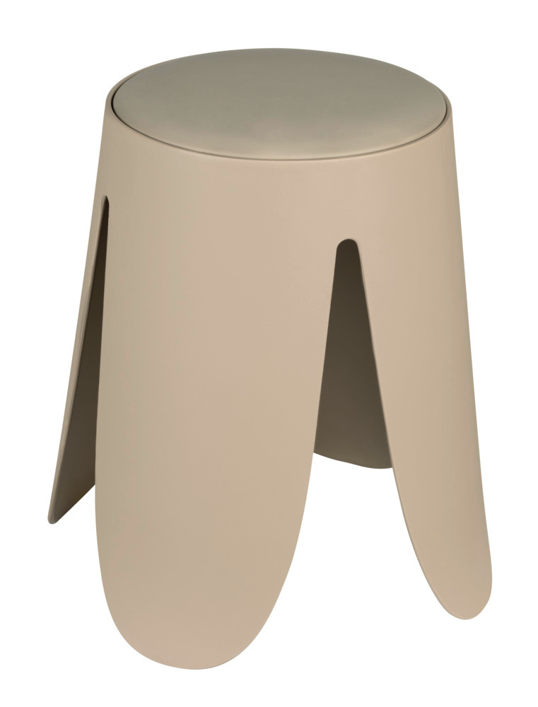 Tabouret de bain Comiso Beige mat  peut supporter jusqu'à 180 kg