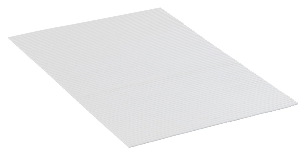 Tapis de bain en mousse souple, 50x80 cm, Uni blanc  plastique antidérapant