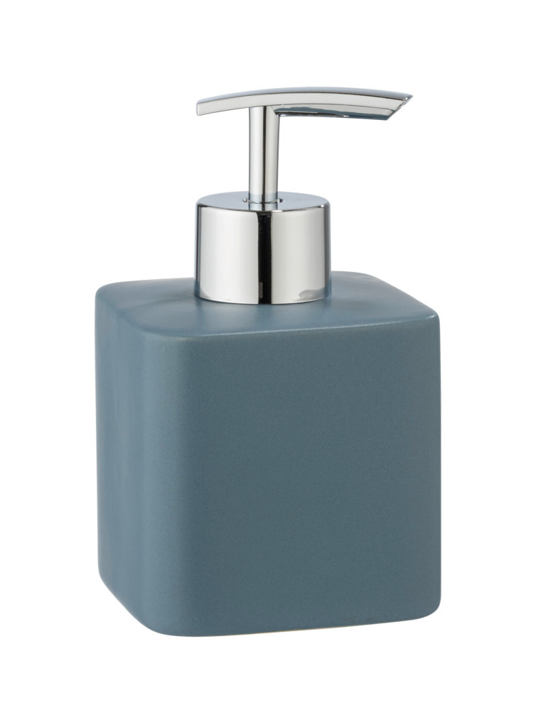 Distributeur de savon Hexa Bleu  céramique, 290 ml