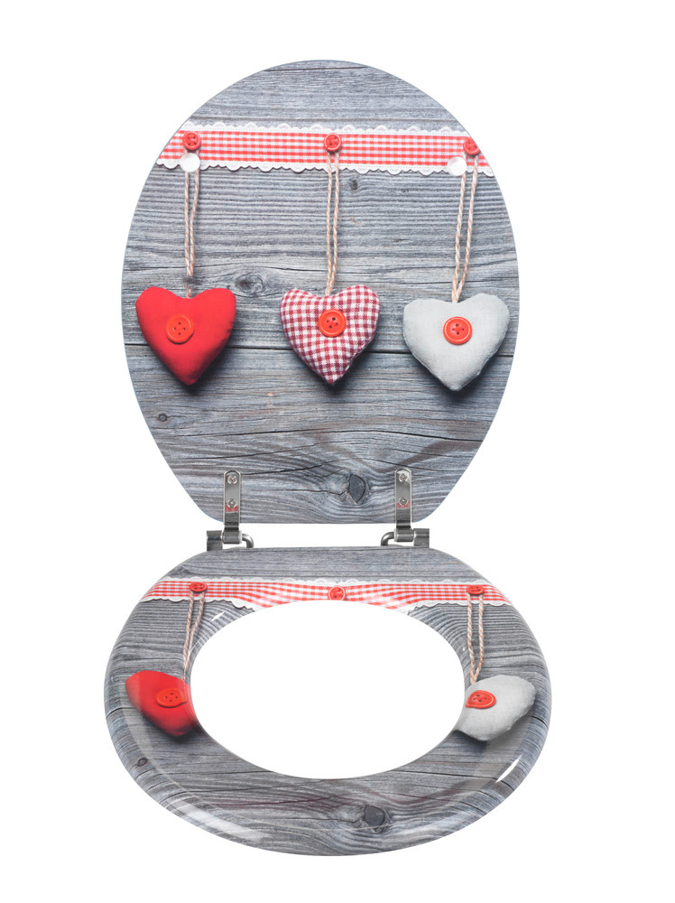 Abattant WC Bavarian Hearts  MDF