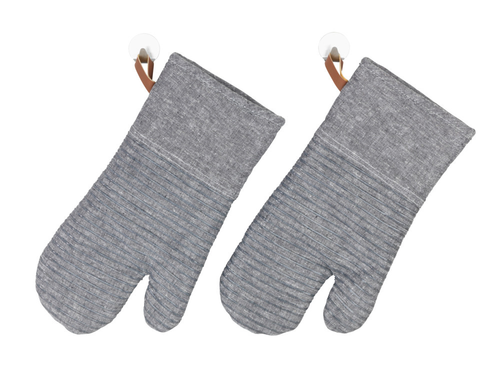 Gants de cuisine Ada Stripes  gris