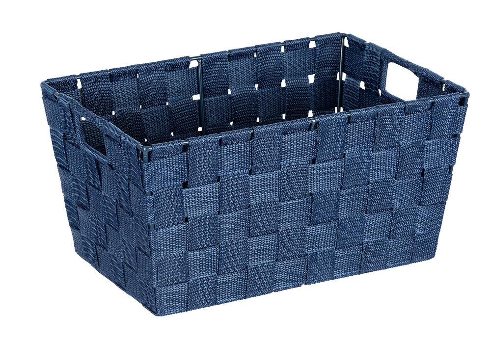 Panier de rangement Adria S bleu foncé  Tresse en plastique