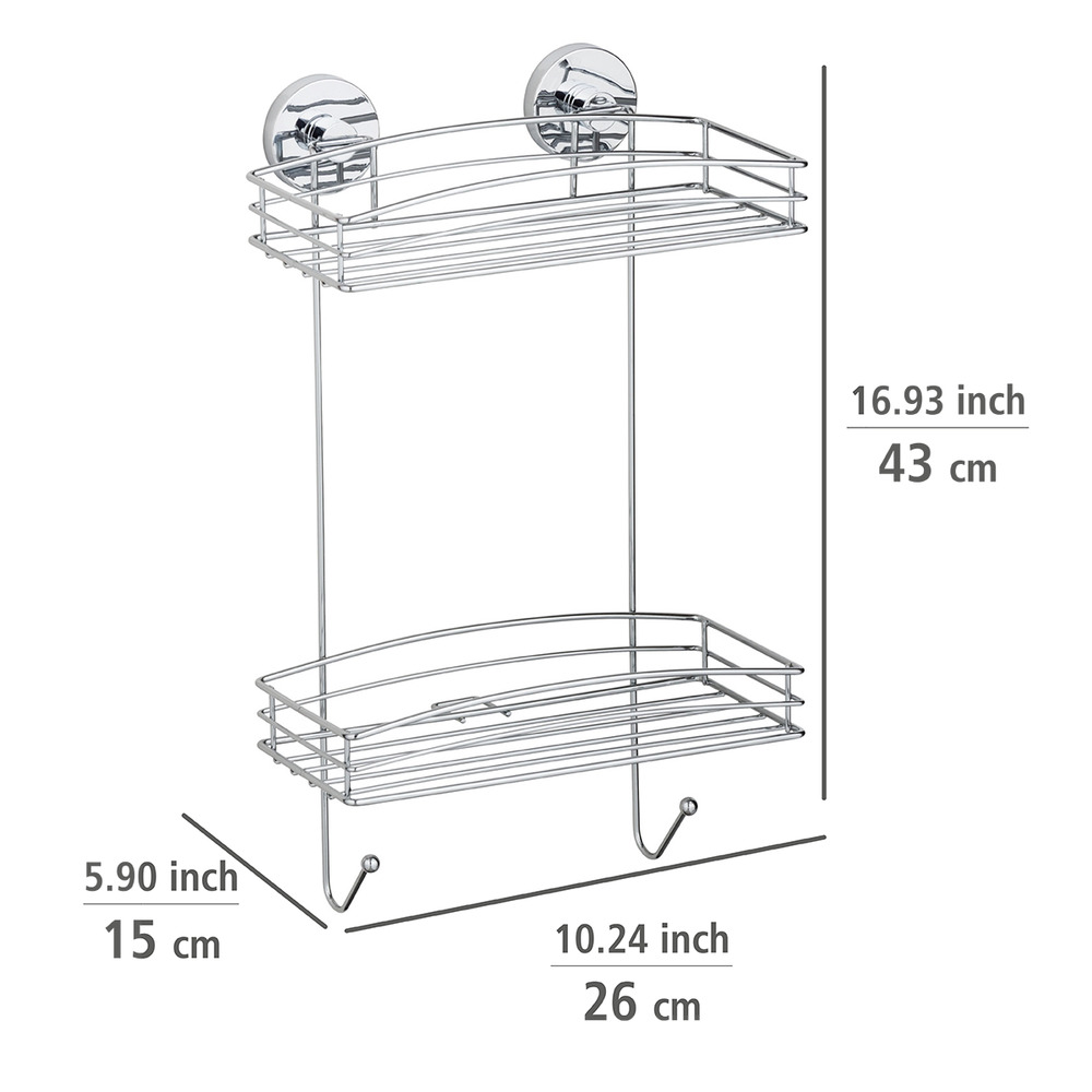 Vacuum-Loc®etagère murale à 2 niveaux  fixer sans percer