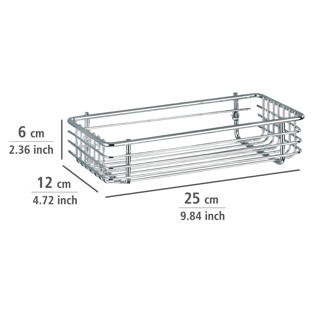 Etagère droite Milano  chrome