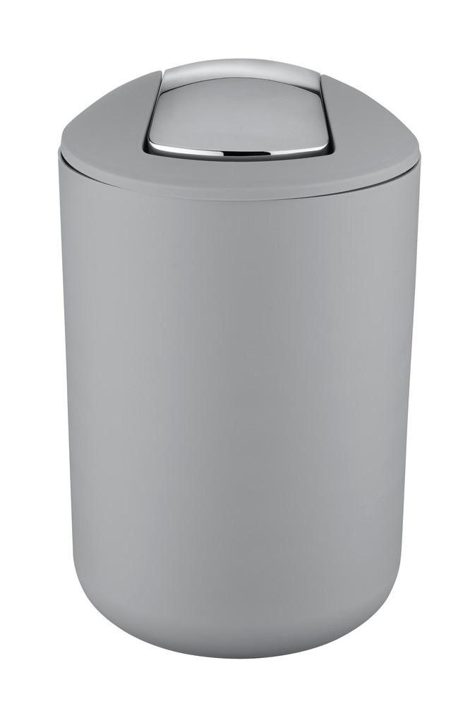 Poubelle à couvercle oscillant Brasil L gris  6,5 l