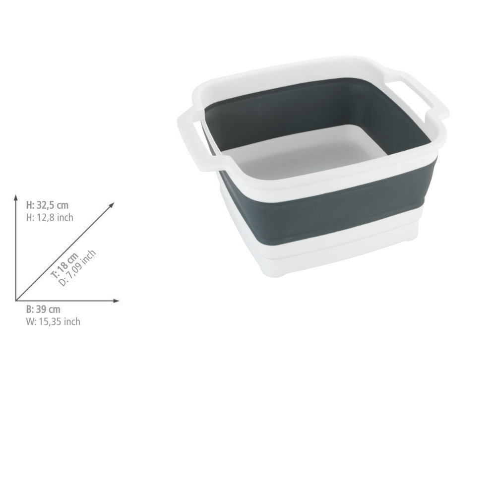 Bassine à vaisselle pliable Sira  bol pliable avec anses