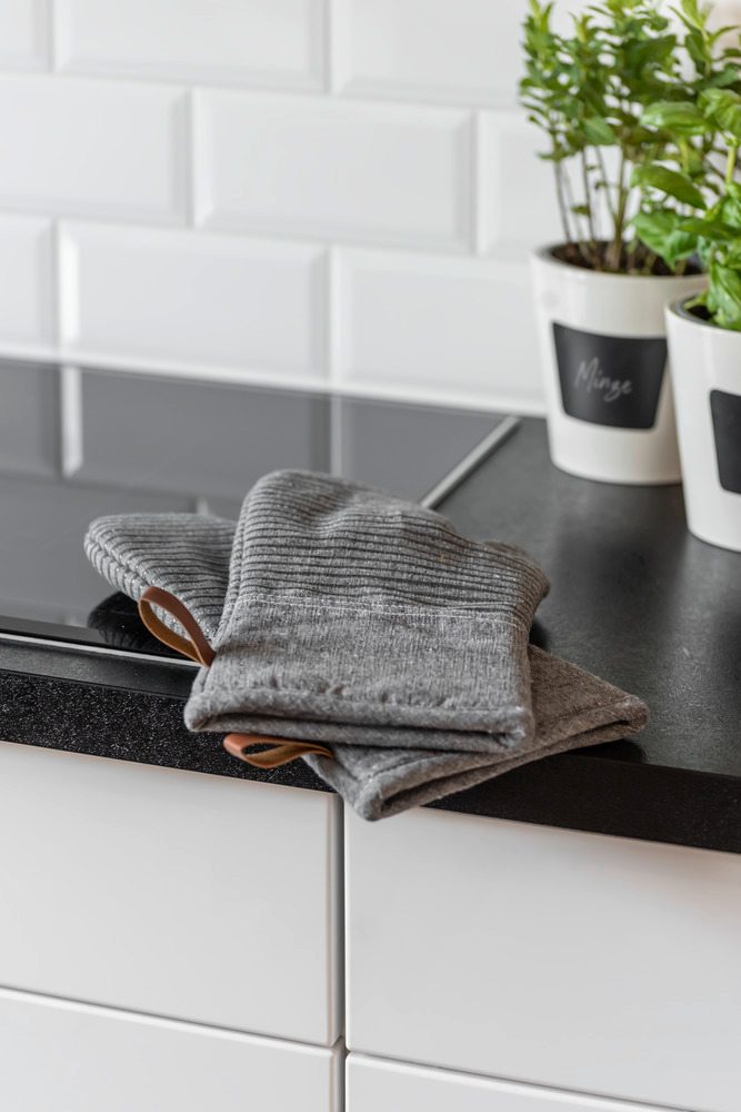 Gants de cuisine Ada Stripes  gris