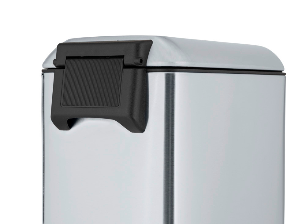 Poubelle à pédale Design 20 L, Easy-Close, Inox  avec insert amovible