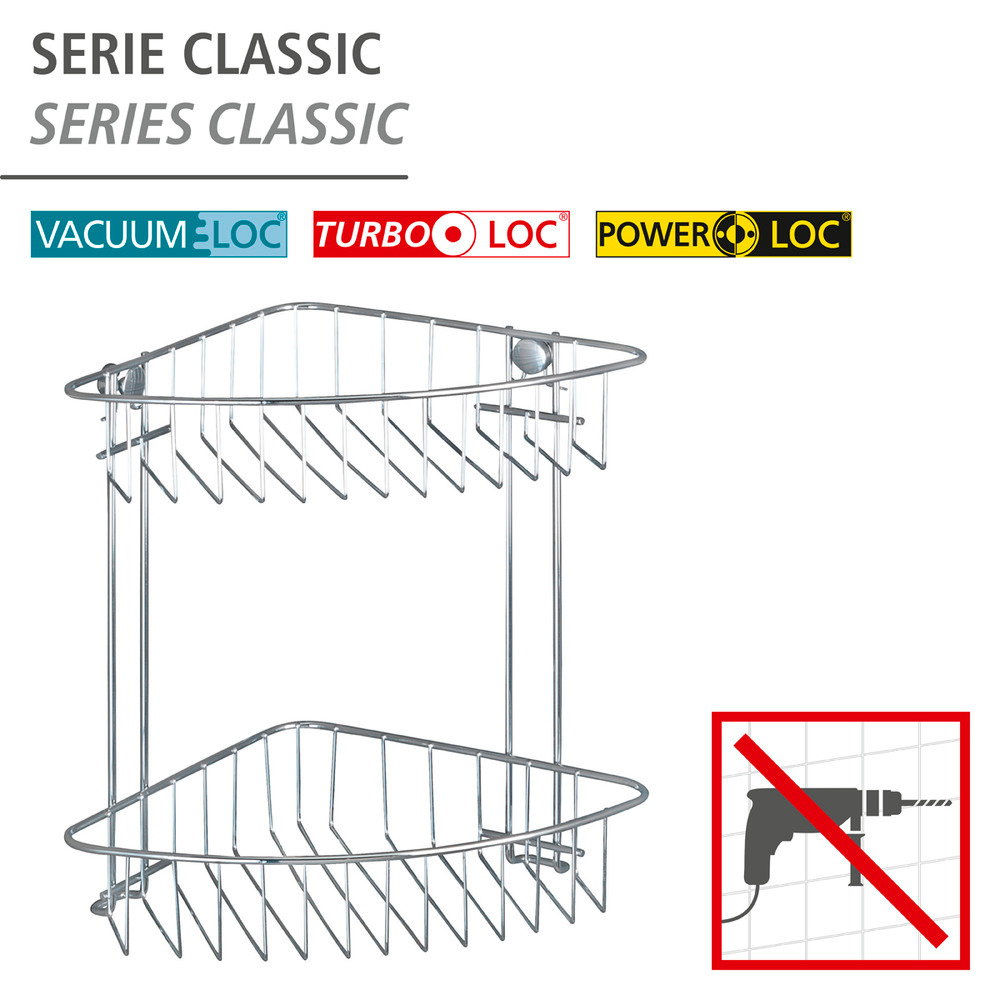 Étagère d'angle à 2 niveaux Classic  