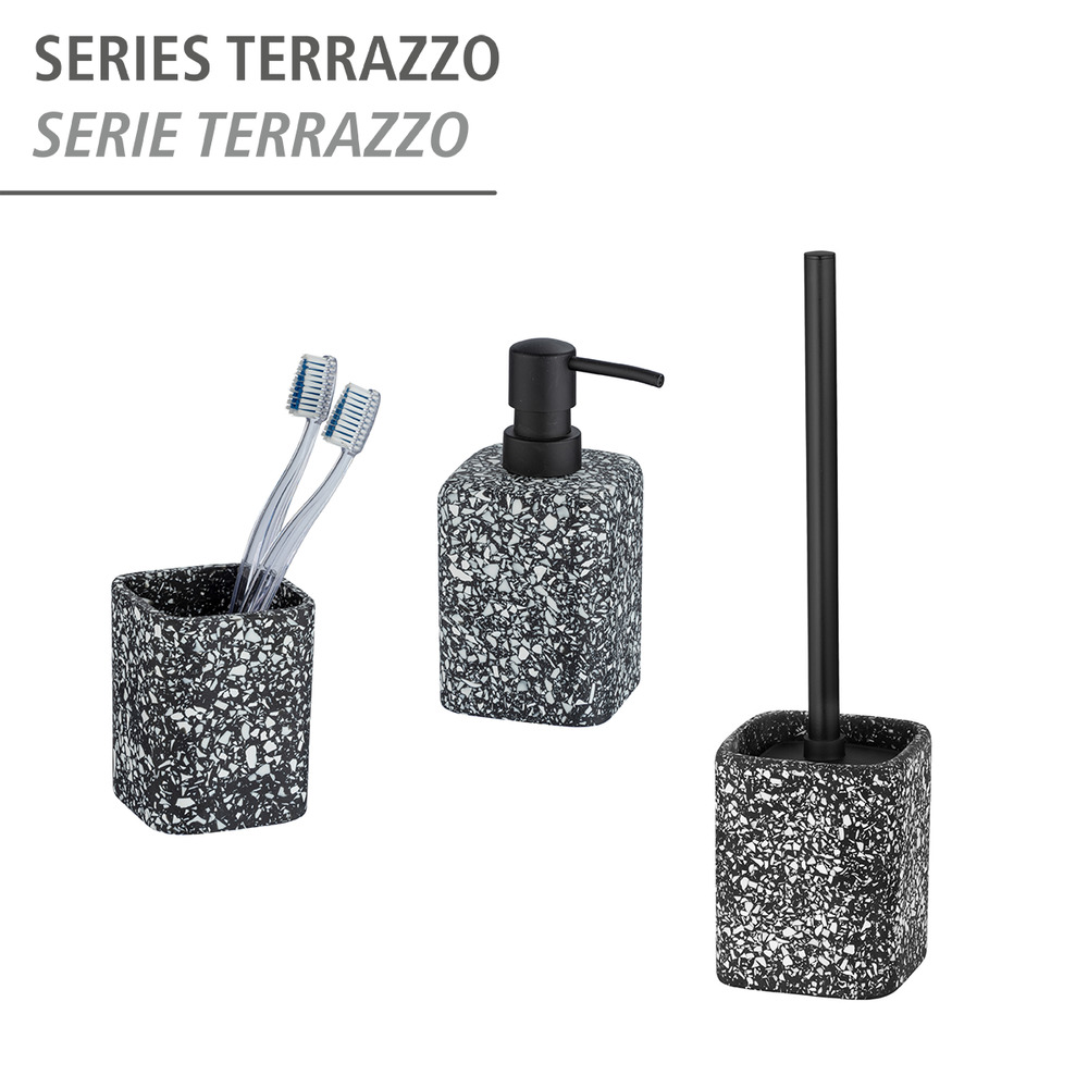 Brosse WC Terrazzo, noir  Brosse WC