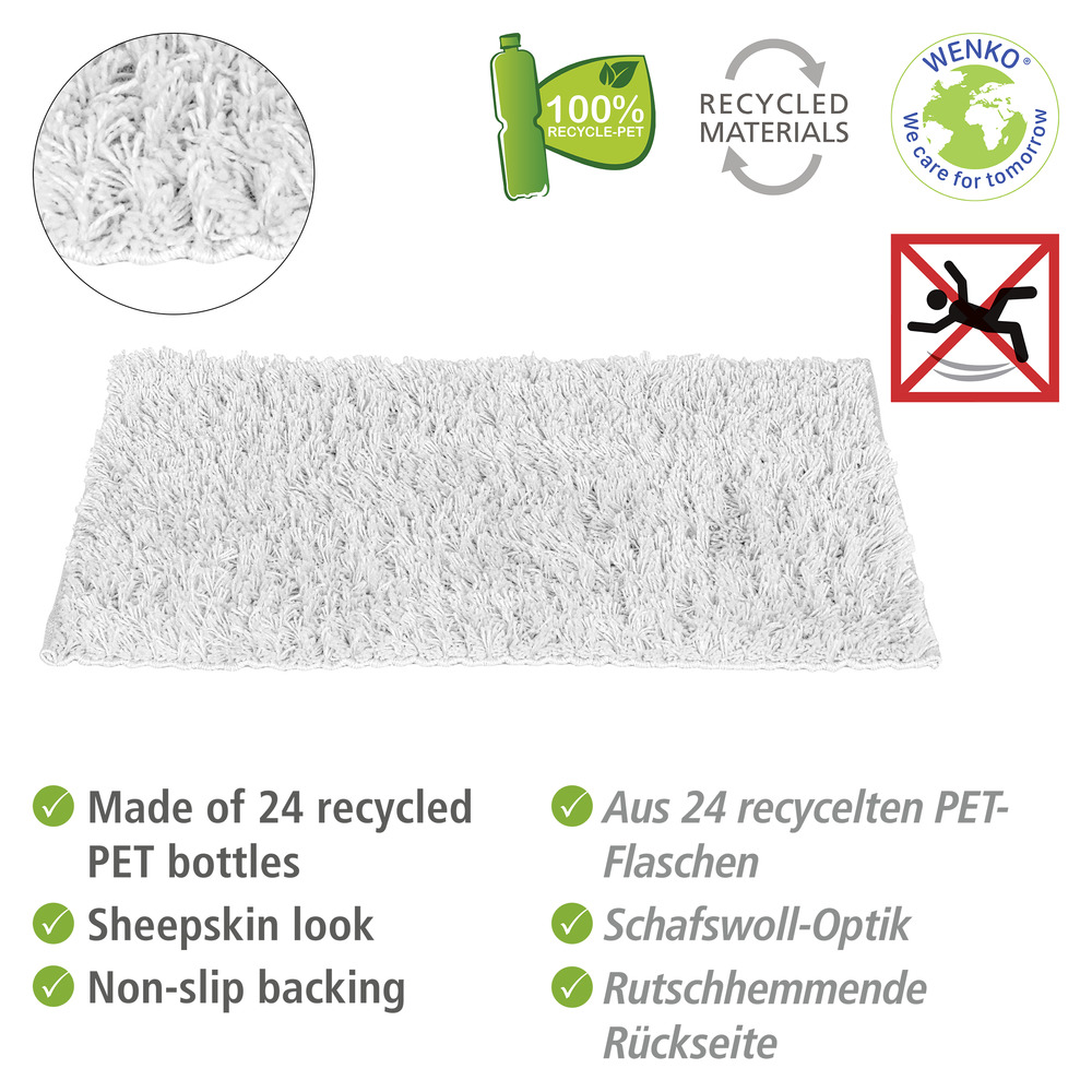 Tapis de bain Lanas gris  En bouteilles plastiques recyclées