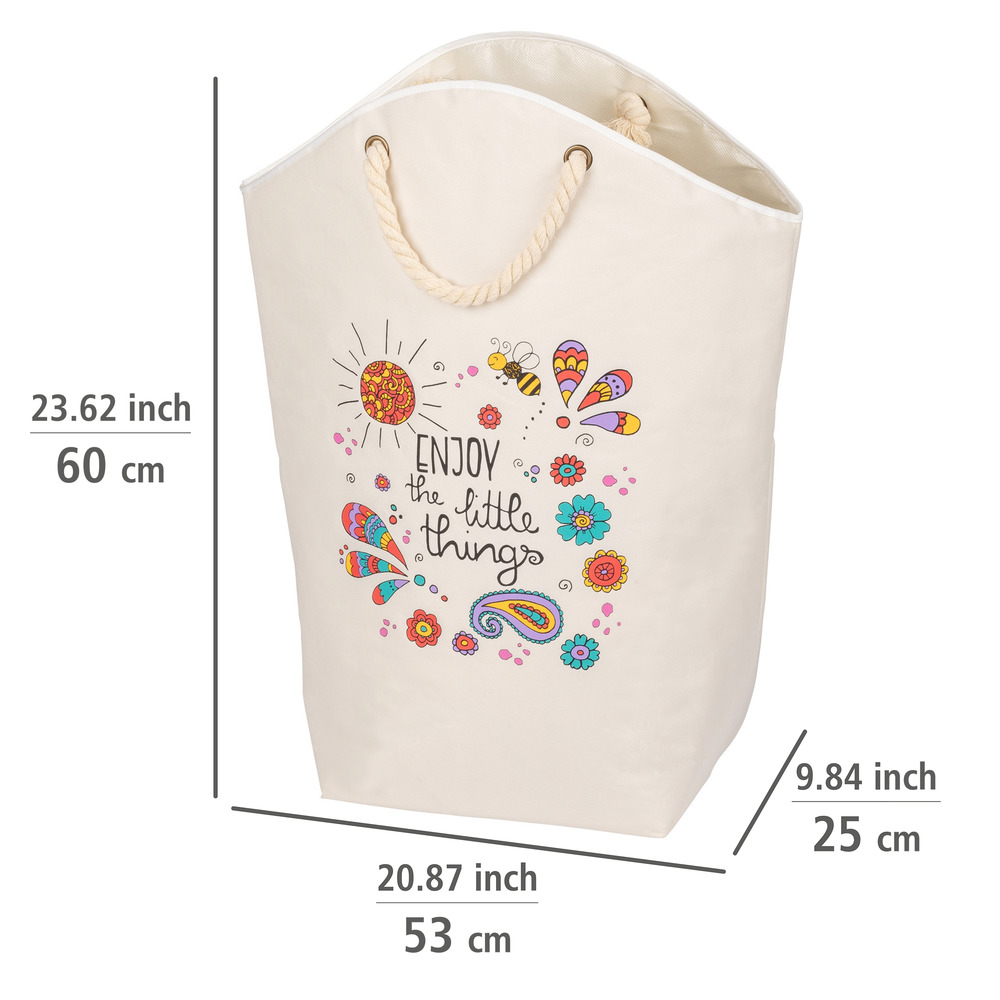 Panier à linge Rollin'Art Petites Choses  Capacité 58 litres