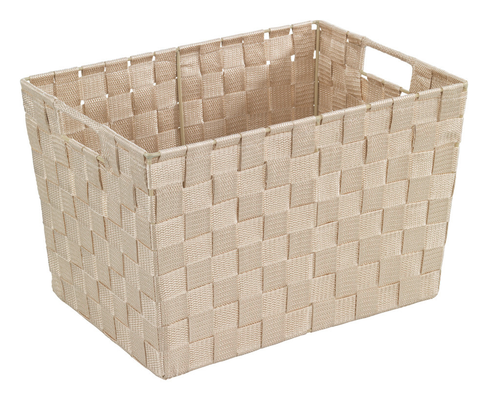 Panier de salle de bains Adria M, beige  plástico tejido