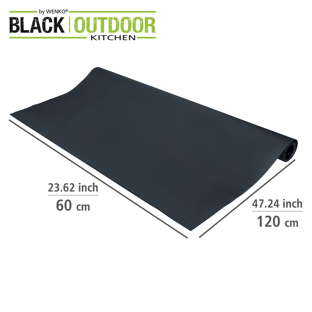 Tapis protection sol barbecue Suma  120 x 60 cm, étanche à l'eau et nettoyable