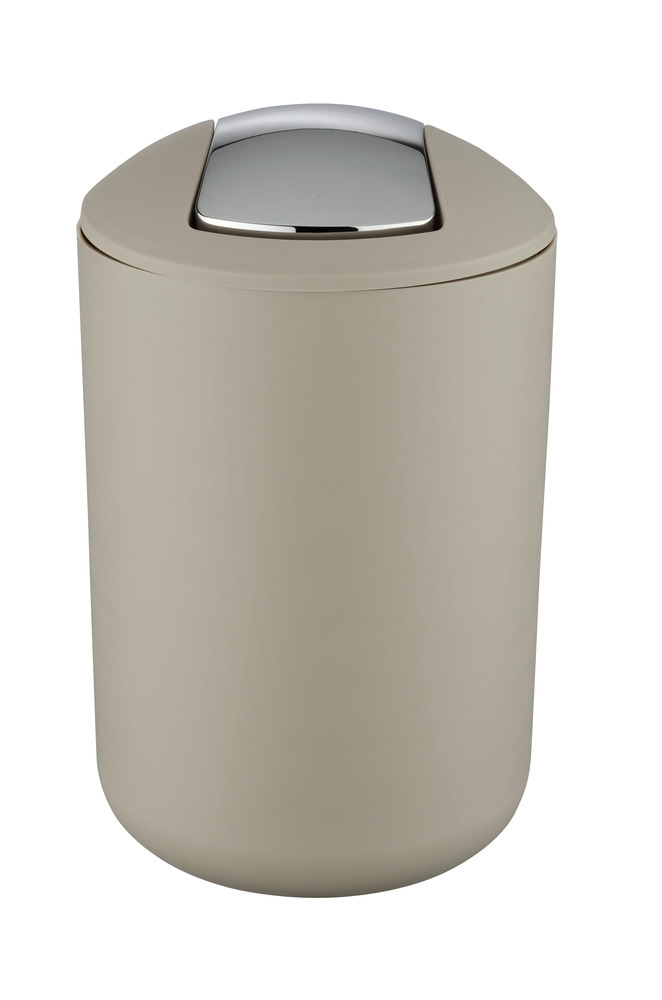 Poubelle à couvercle oscillant Brasil L taupe  6,5 l