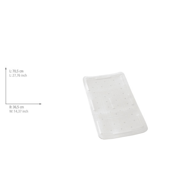 Tapis pour baignoire Florida blanc  antidérapant, ventouses