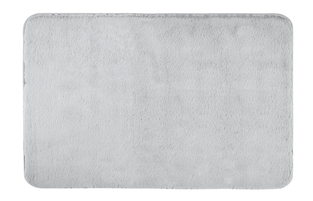 Tapis de bain Saravan gris clair  épaisseur de 2 cm