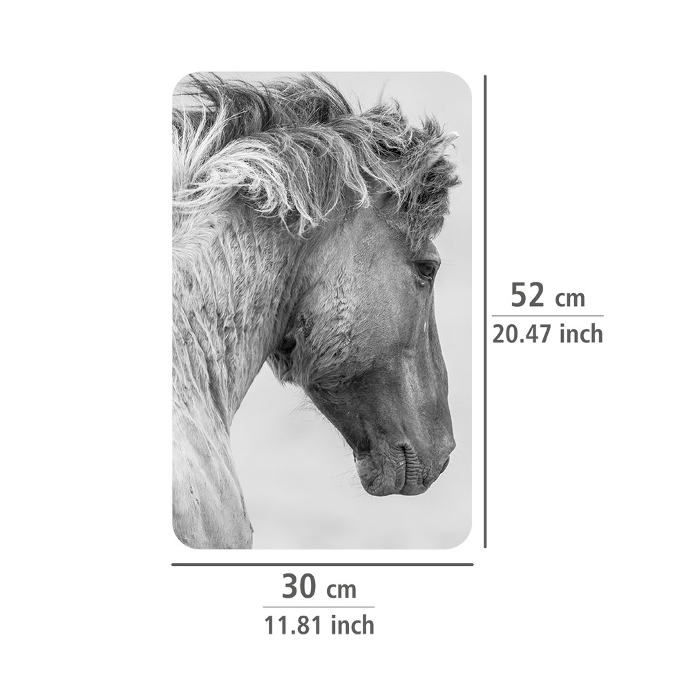 Protection plaque de cuisson en verre, chevaux sauvages, lot de 2   pour tout type de feux