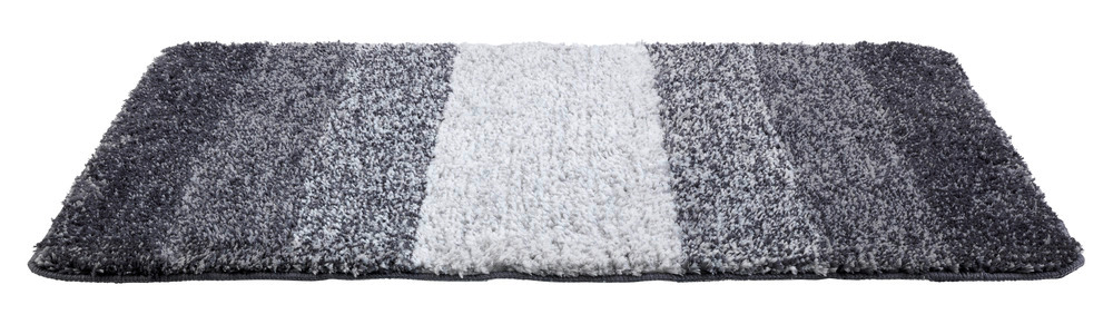 Tapis de bain Luso gris  microfibre, 60 x 90 cm