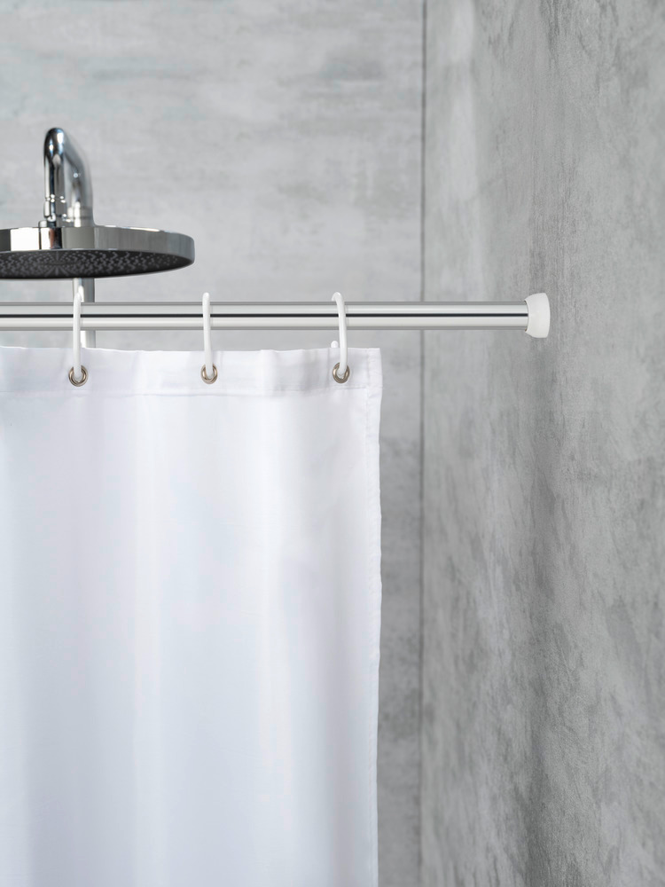 Barre de douche télescopique en chrome  aluminium, Ø 2 cm