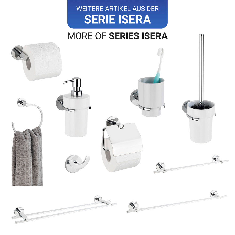 Porte-gobelet de brosse à dents UV-Loc® Isera  Fixation sans percer grâce à un système adhésif innovant