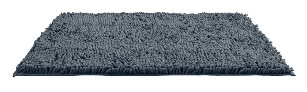 Tapis de bain Chenille gris souris  polyester, 50 x 80 cm