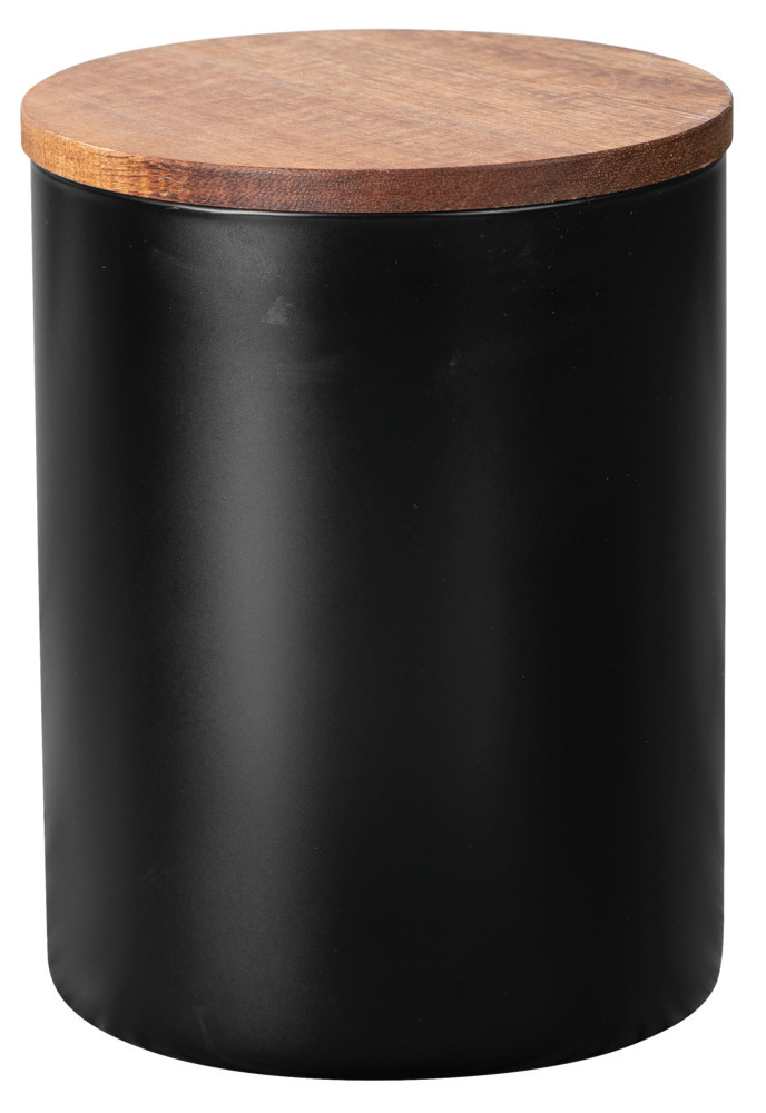 Boîte de rangement Mio Noir 1,0 L  en verre borosilicaté