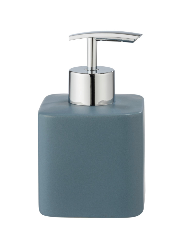 Distributeur de savon Hexa Bleu  céramique, 290 ml