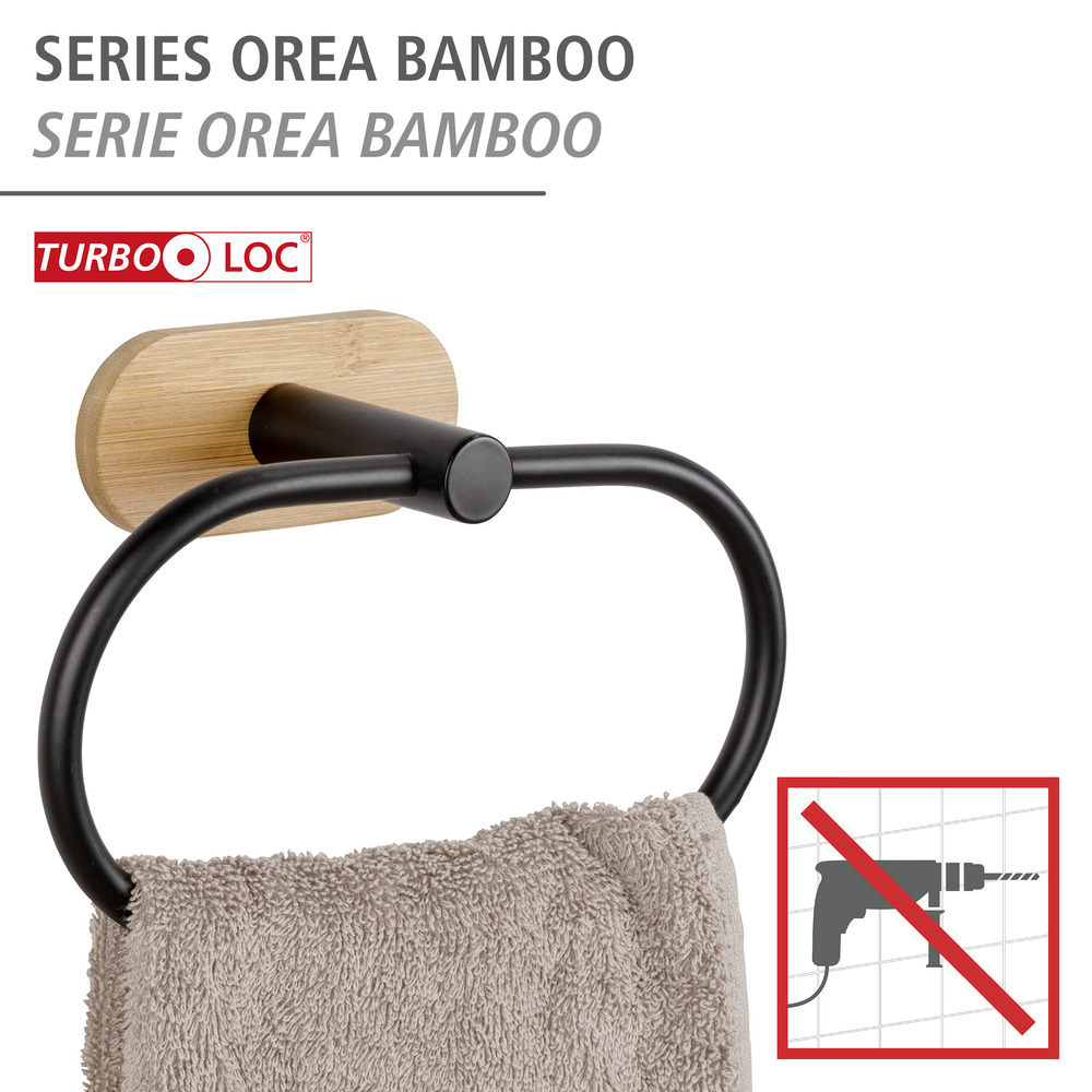 Turbo-Loc® Anneau porte-serviettes  Fixation sans perçage