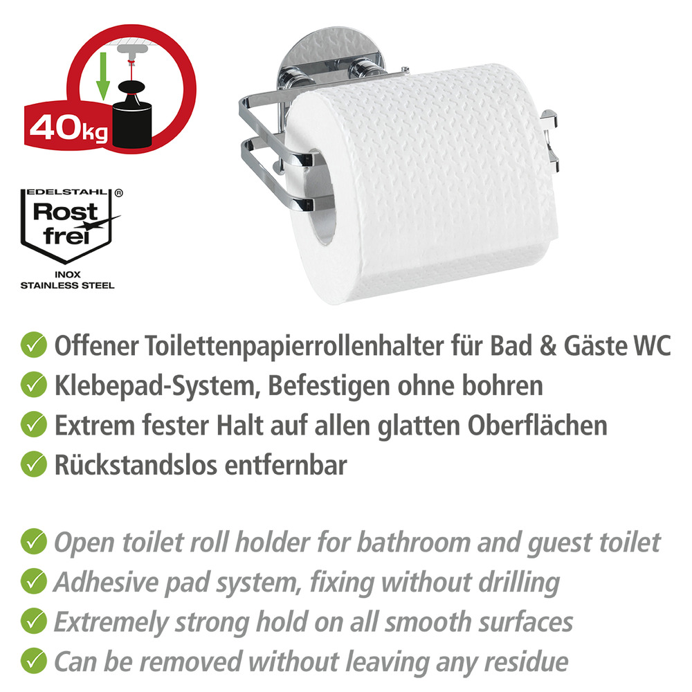 Turbo-Loc® dérouleur papier WC  acier inox, fixer sans percer