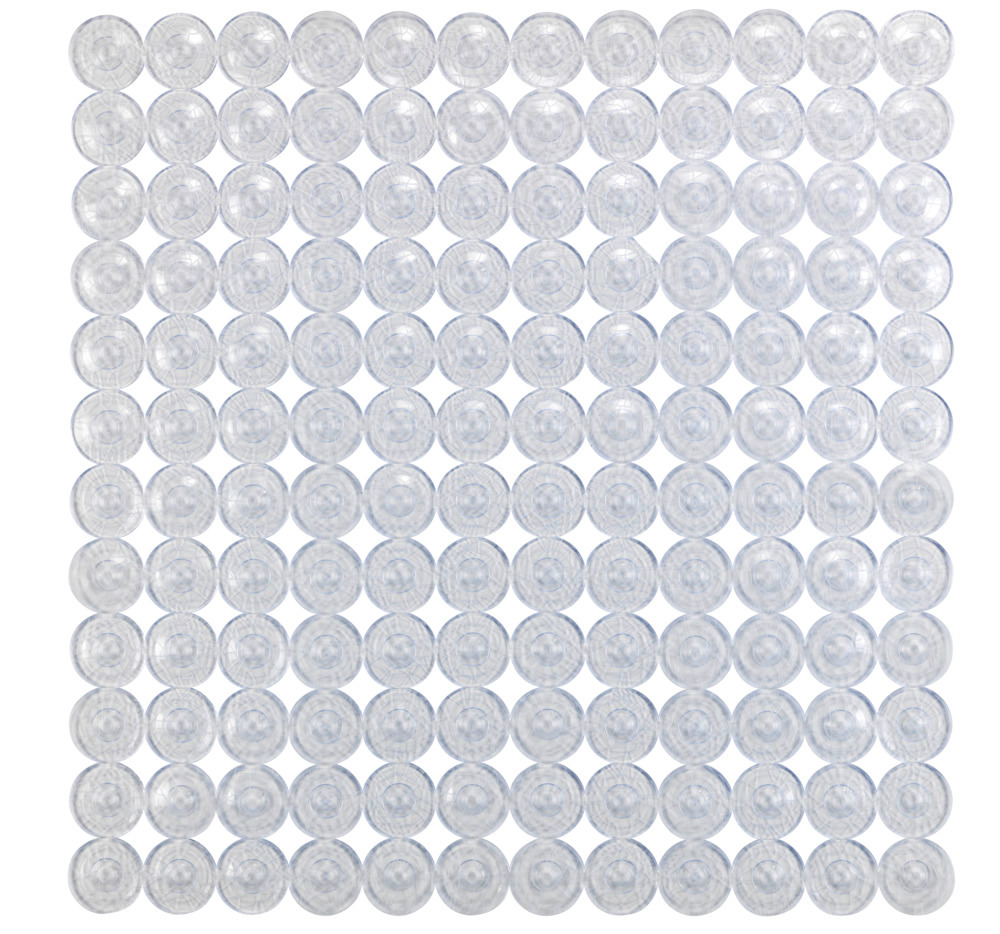 Tapis de douche antidérapant, 54x54 cm, Belem transparent  antidérapant