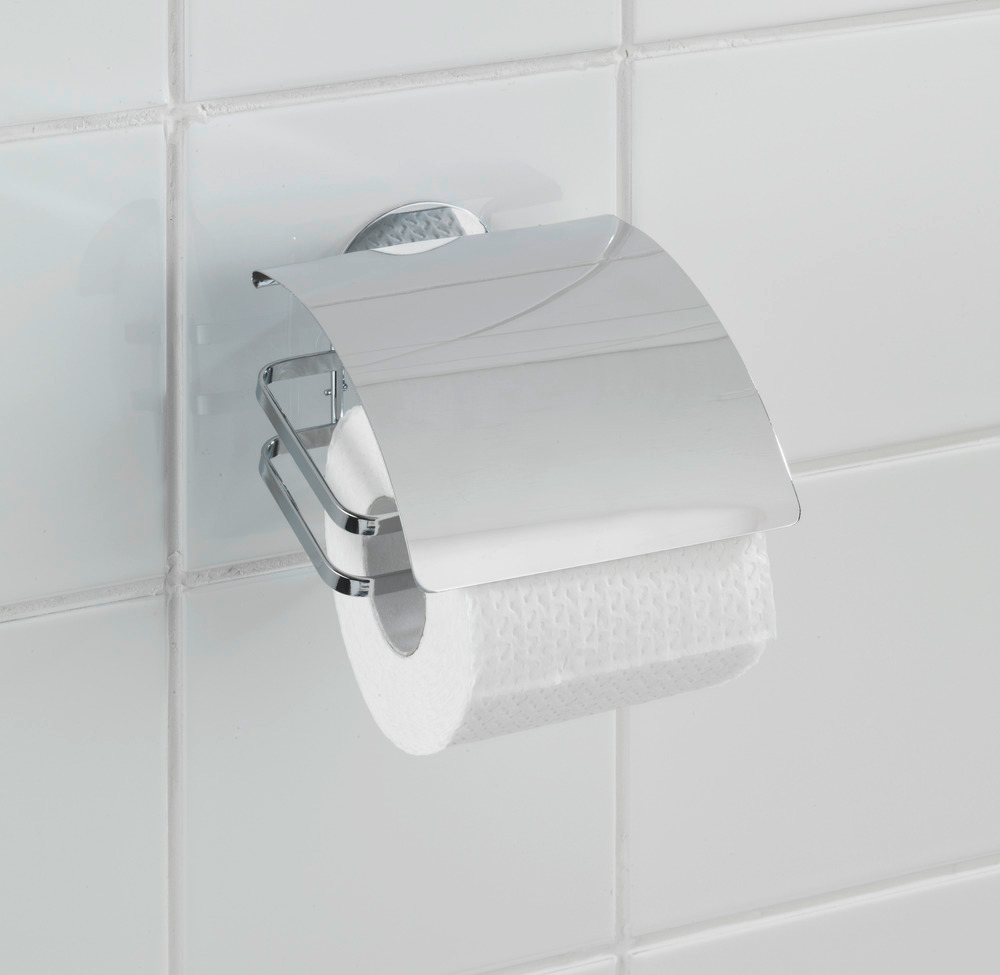 Turbo-Loc® dérouleur papier WC avec couvercle Cover  acier inox, fixer sans percer