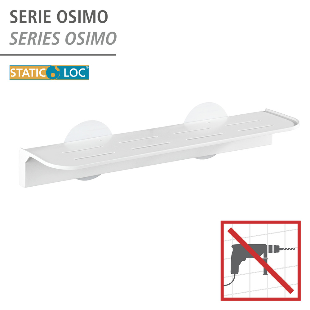 Static-Loc® étagère Maxi Osimo blanc  fixer sans percer