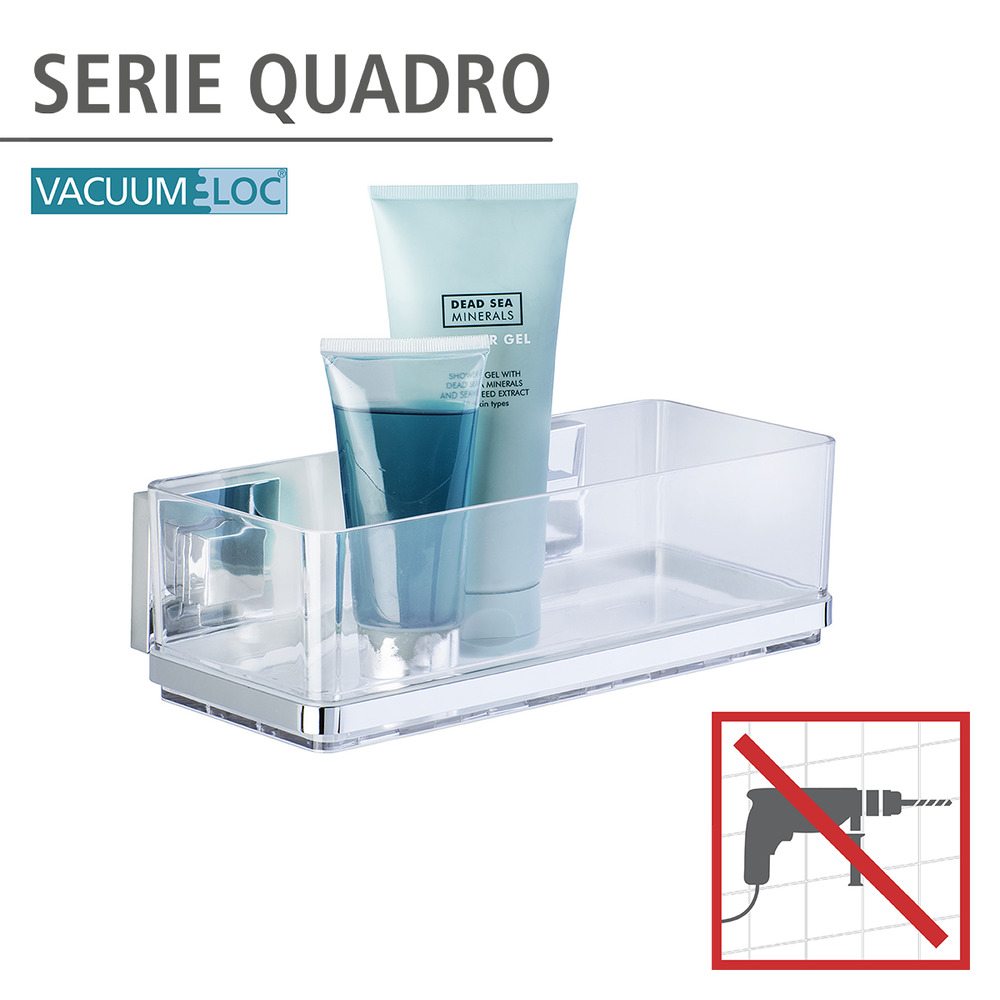 Vacuum-Loc® étagère murale en acier inox Quadro Quadro  fixer sans percer