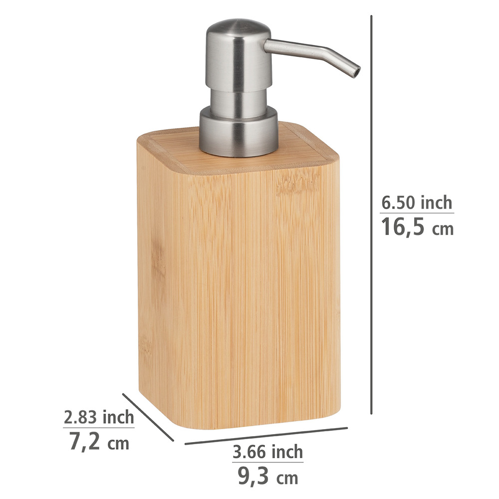 Distributeur savon liquide, bois bambou, bambusa  distributeur de savon liquide bambou