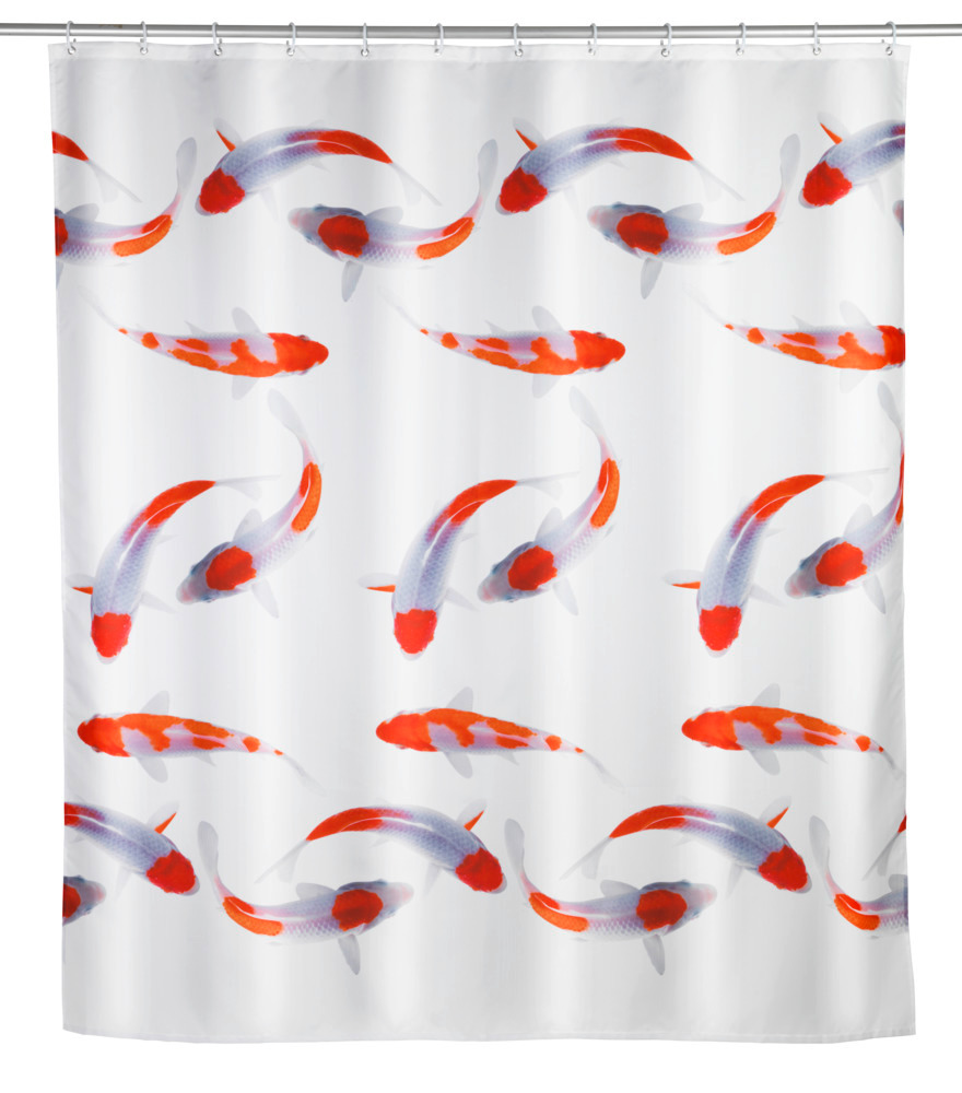 Rideau de douche Nagoya  Textile (polyester), 180 x 200 cm, lavable