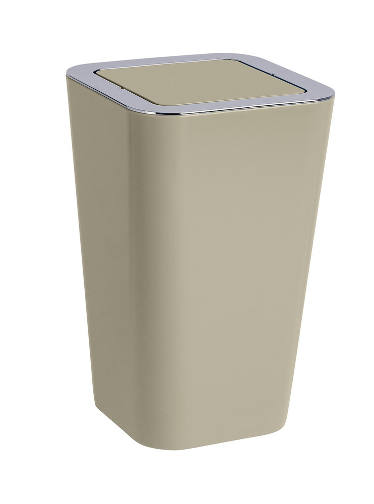 Poubelle à couvercle oscillant Candy taupe  6 l