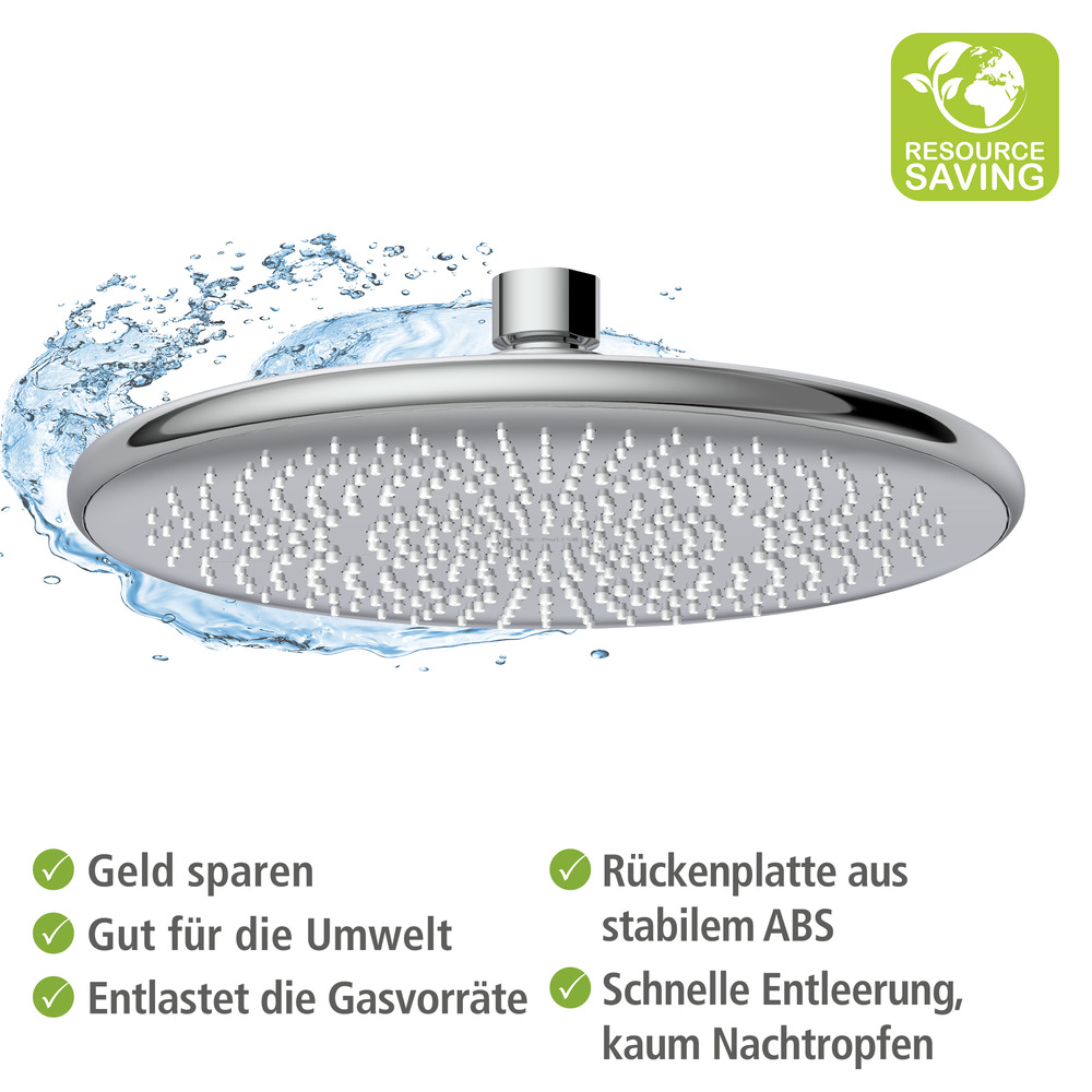 Douche de pluie Watersaving chromé  Ø 22,5 cm