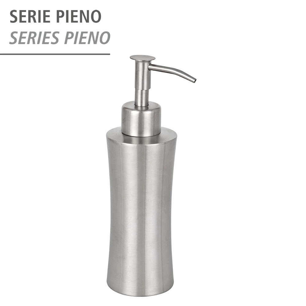 Distributeur de savon Pieno mat  acier inox