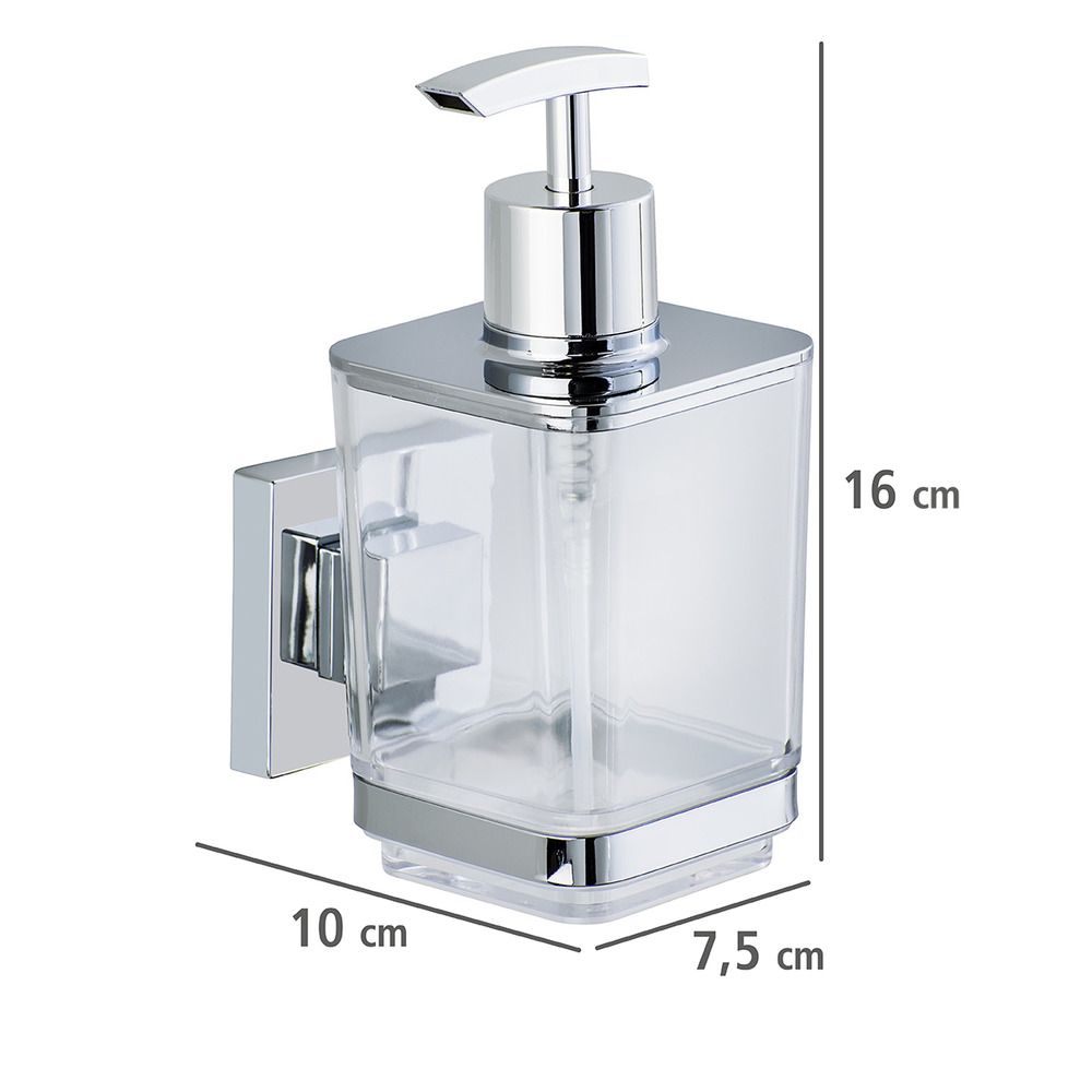 Vacuum-Loc® distributeur de savon en acier inox Quadro  fixer sans percer