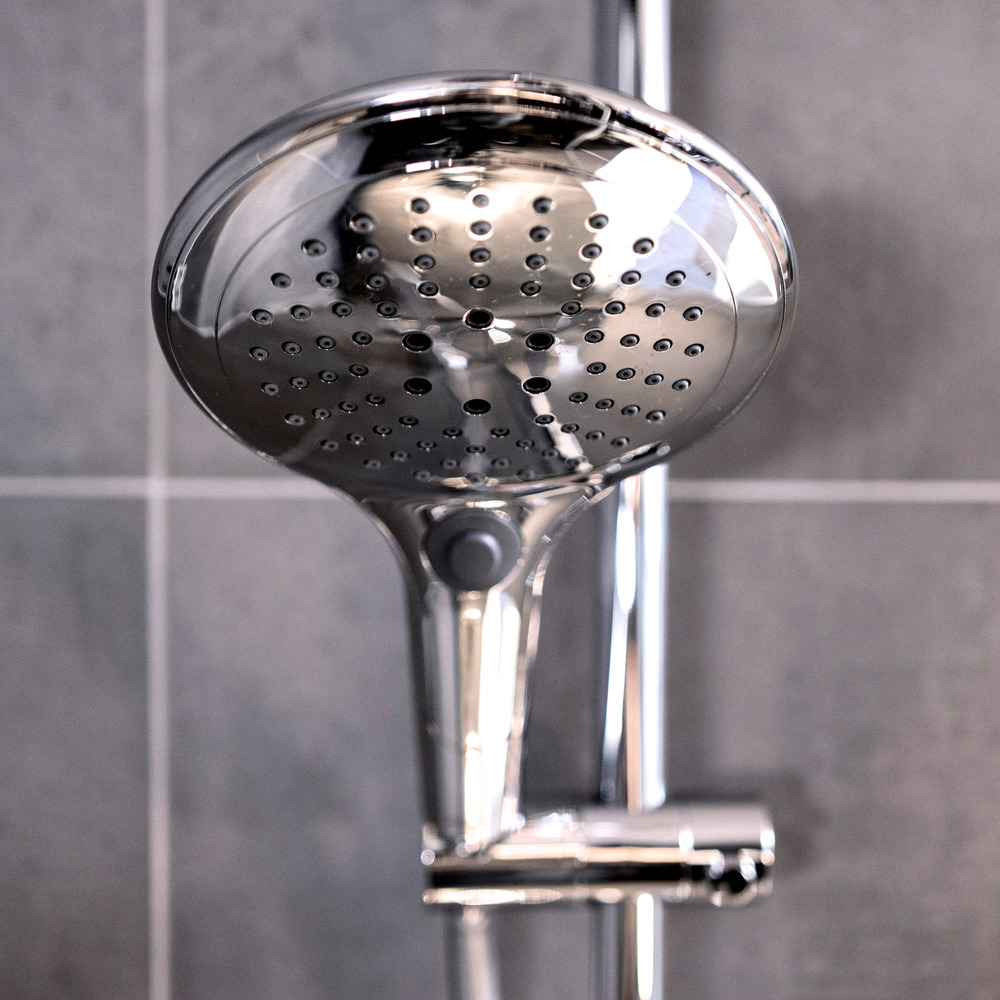 Pomme de douche Basic chrome  avec 3 types de jets