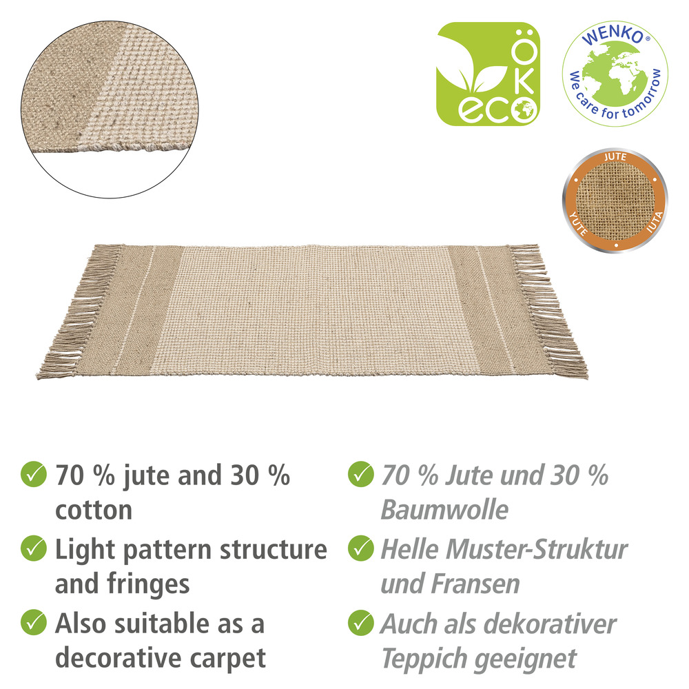 Tapis de bain Pica  70 % de jute